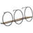 Metal and Wood Wall Shelf Set - Modern Circular Floating Storage for Decorative Display, Durable and Stylish - Set of 3-1577832337