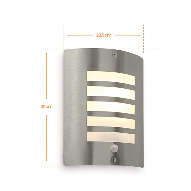 Silver 30cm H Outdoor Sconce