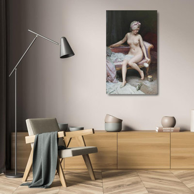 "After Bathing" by  Raimundo De Madrazo Y Garreta - Gallery Wrap Canvas Wall Art