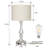 Labriola 20.7" Silver Table Lamp with USB
