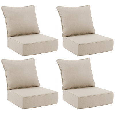 Sunbrella® Outdoor Replacement Chair Cushions & Pillows Set,Durable, Weather-Resistant Design