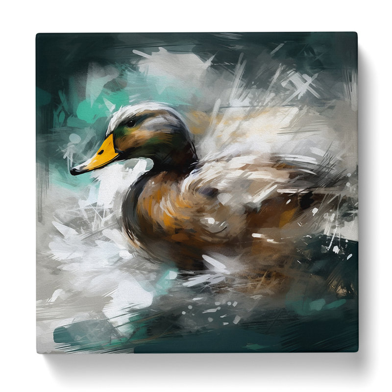 Duck Gestural Art No.2 - Print, 35cm H x 35cm W x 3cm D