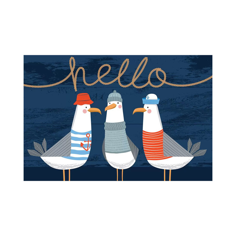 «Beach Fun I» par Arrolynn Weiderhold, impression sur toile tendue, H 40 po x l 60 po x 1,5 po