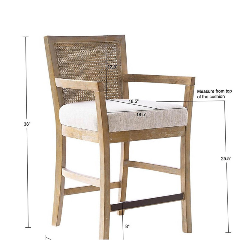 Tabouret de bar en rotin