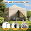 Pop Up Gazebo with Sides Waterproof Outdoor Canopy with Wheeled Carry bag Heavy Duty Instant Shelter for Garden Party BBQ-128881580-128881581
