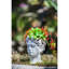 Pot à fleurs en ciment à des fins décoratives - vase gris, 9,24 po de hauteur, 6,35 de profondeur, 5,86 de largeur, vase intérieur et extérieur pour la maison et le jardin, 6,3 x 5,9 x 9,1 pouces, capacité de 900 ml,-1249764463-1249764449