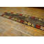 Modernist Abstract Design Antique American Folk Art Hooked Hallway Runner Rug