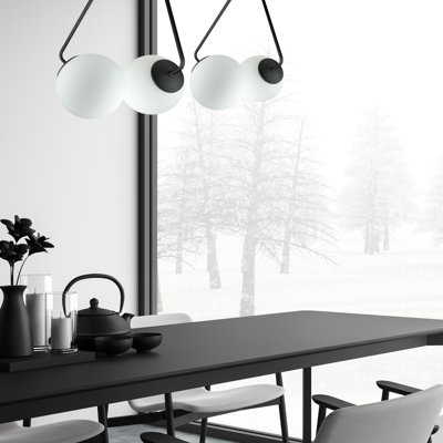 Suniya - Light Matte Black Unique/Statement Pendant