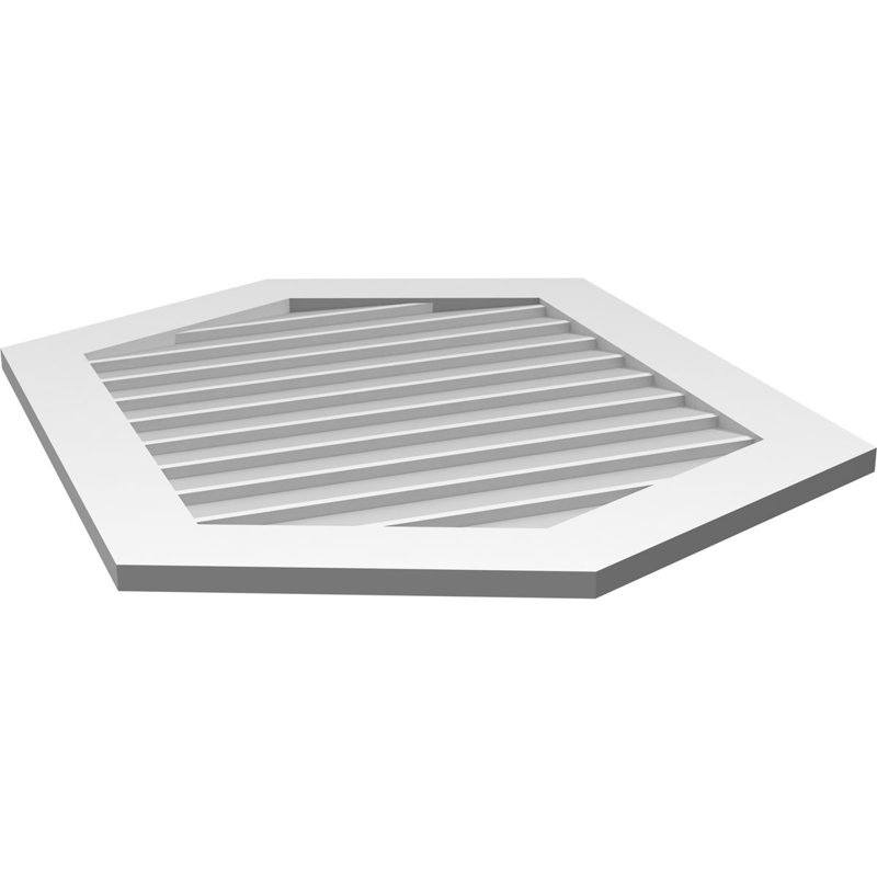 Ventilé vertical à pignon vertical en uréthane 5/12, H 1 po x l 30 po x L 38 po