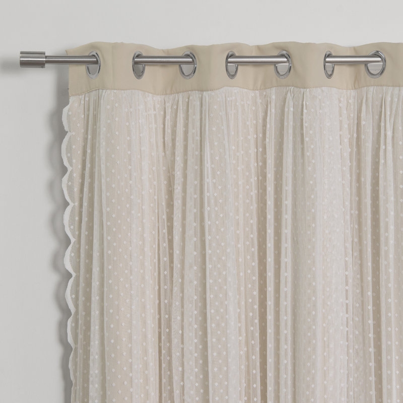 Holland Room Darkening Curtain Pair, 52"W x 96"H, Beige