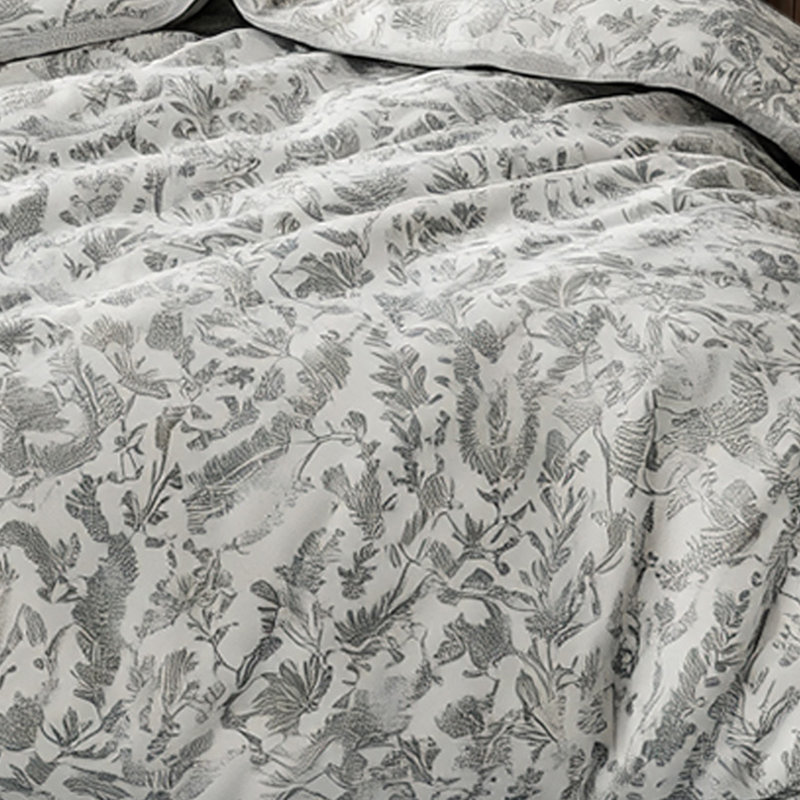 Couette rétro à motif floral