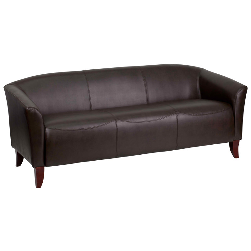 Canapé Hercules Imperial Series LeatherSoft avec pieds en bois de cerisier, Brun