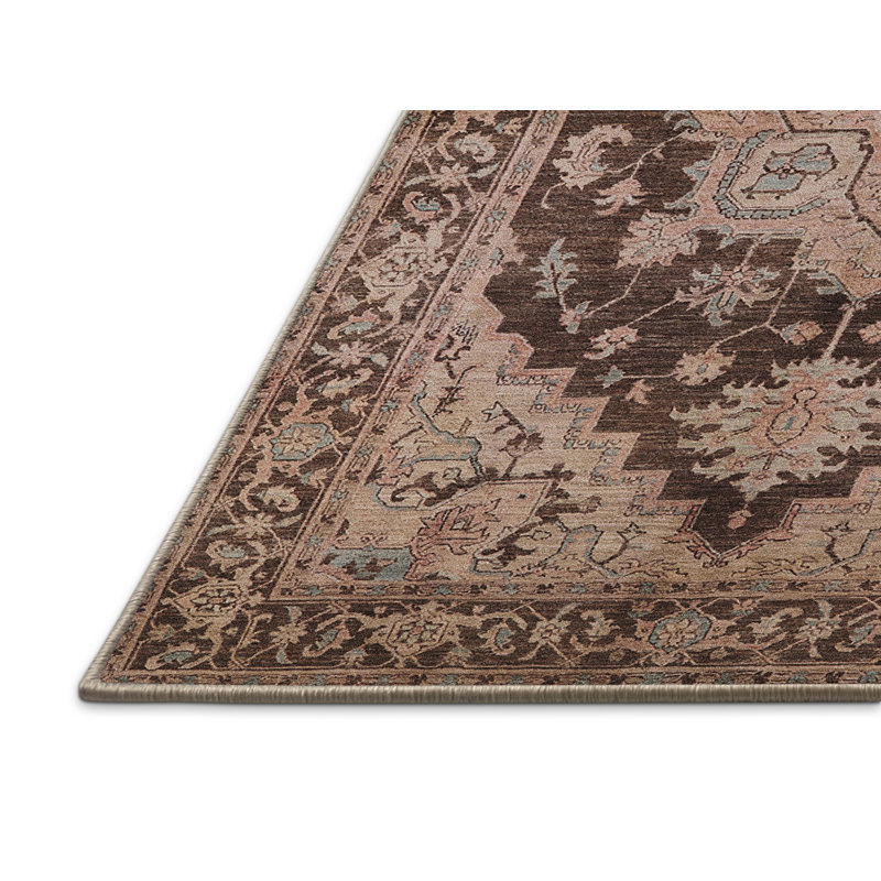 Tapis oriental beige / brun Pavonea, Rectangle 3 pi x 5 pi