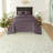 Comfortable Cotton Bedding Sets With Reversible Design, Purple