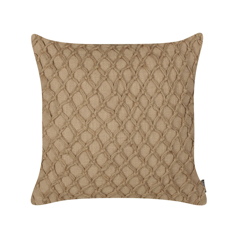 COLLOMIA Geometric Beige Square Cushion