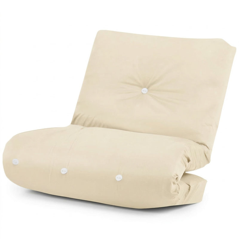 15cm Futon Mattress Futon  Mattress, 1 Seater 88x193cm, Cream