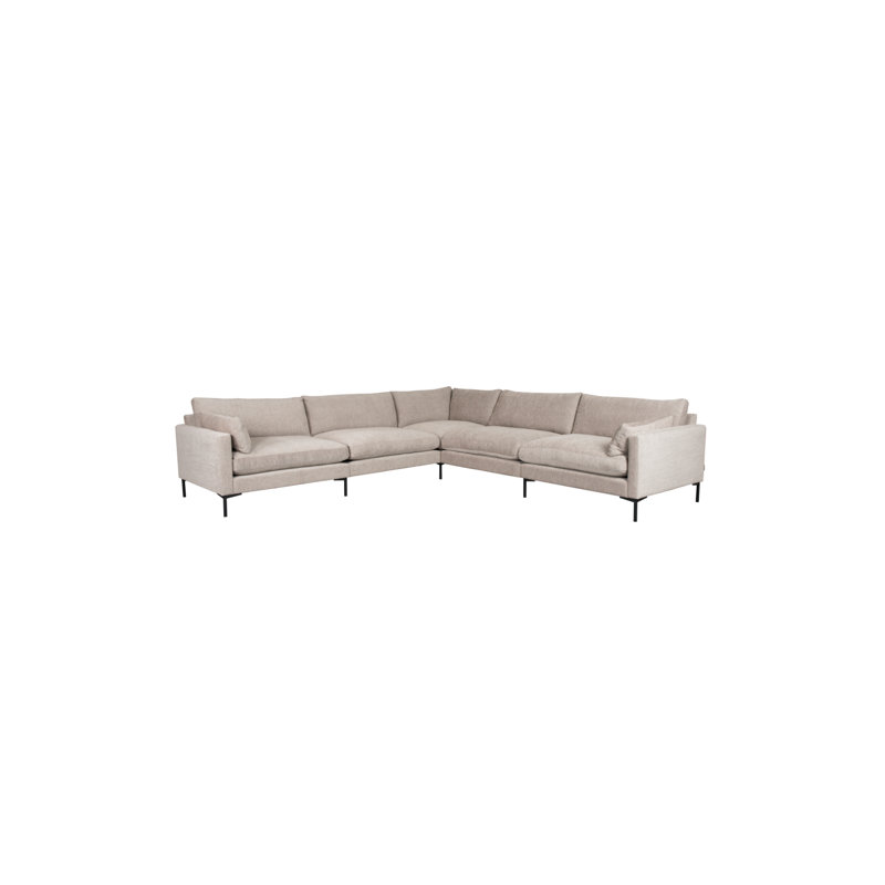 Canapé modulaire Summer, Mélange de polyester brun pâle