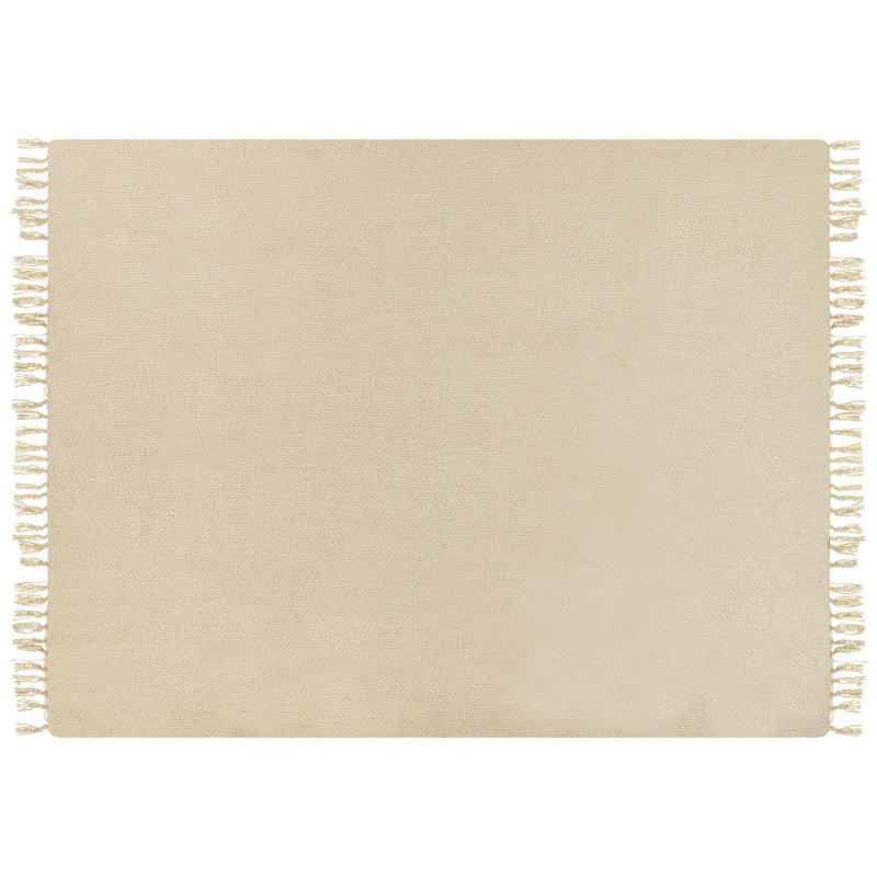 CHAOHANI Woven Throw Blanket, Beige, 150cm W x 200cm L