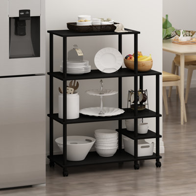Debbi 89.4 cm W Kitchen Cart with Top