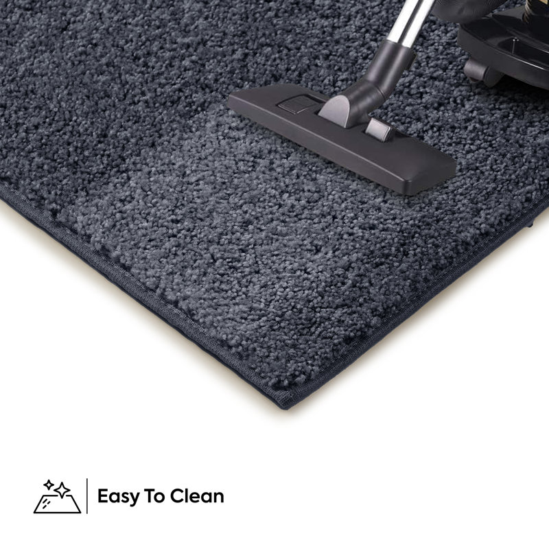 Modern Plush Pet and Kids Friendly Solid Color Area Rugs, Stain & Fade Resistance, Bedroom, Playroom and Kidsroom, Event, Wedding, Perfect for Living Room, Dining Room, Petrol Blue Menzel Rug
