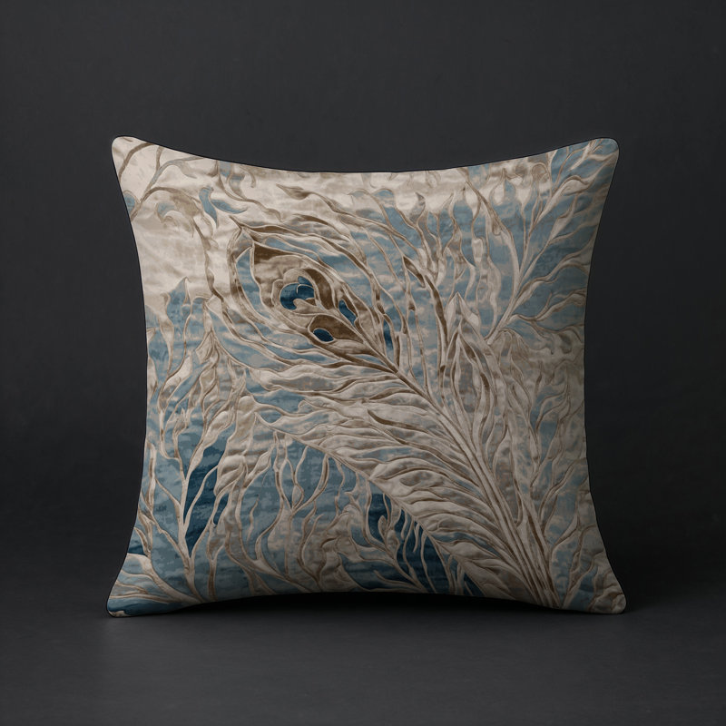 Coussin décoratif intérieur / extérieur gris Modern Modern, Carré 16 po, Gris abstrait 96