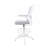 Dea Drafting Stool Chair, Flip-Up Arms, Gray Mesh, Chrome Footring-118318907