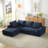 L-Shape Luxury Sectional Oversized Sofa-1022993139-1022993150