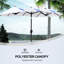 Grand parasol de marché extérieur à double face de 9,5 pi Outsunny-944279419