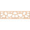 47"W x 12"H x 3/8"T Rochester Fretwork Moulding, Red Oak