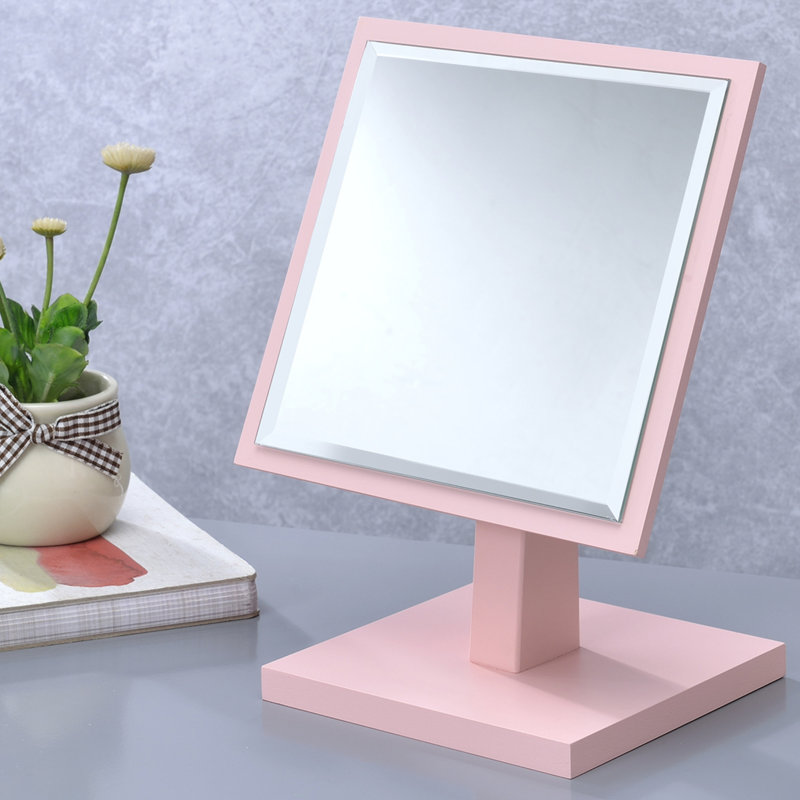 Miroir de salle de bain 9,5 pouces Idée de cadeau, Rose