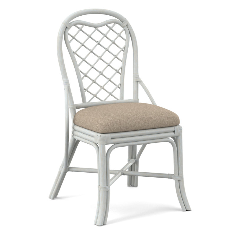 Trellis Back Side Dining Chair, Bisque, Eggshell Crypton Performance; 0884-93