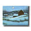  «Down To The Village» par Michael Fratrich, art mural sur toile, 16 po x 12 po