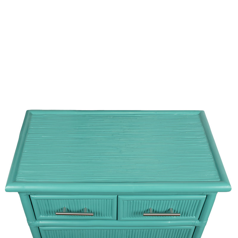 4 - Drawer Nightstand, Turquoise