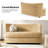 Greigh 63"W Modern Upholstered Boucle Curved Loveseat Sofa-111096706