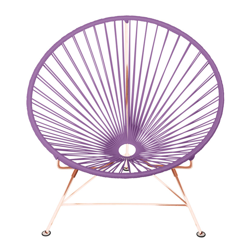 Innit Indoor Handmade Lounge Chair, Orchid/Copper