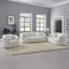 Canapé biplace beige en chenille
