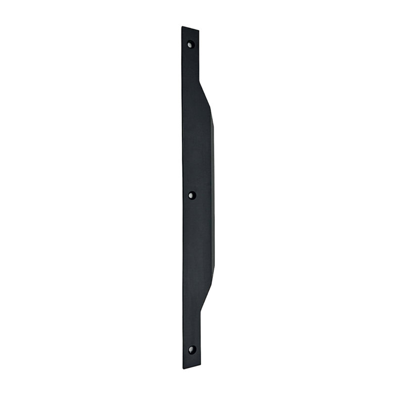Poignée à tirer moderne en métal mince - simple, Noir mat