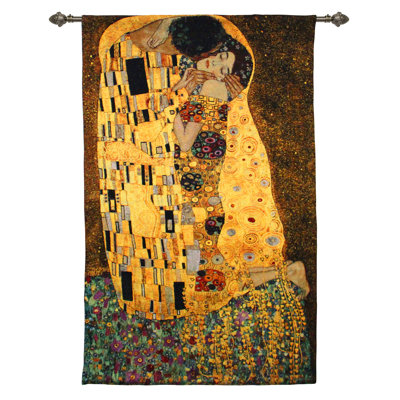Suspension murale en coton Klimt the Kiss