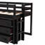 Lit mezzanine double noir
