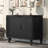 Ceriyah 47.2'' Curved Four-Door Sideboard with Three Shelves,Dining cabinet,Office credenza -723821556