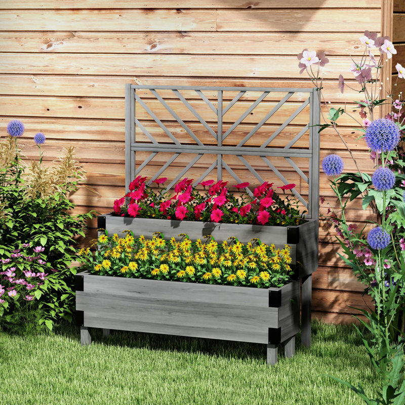 Wood Raised Garden Bed