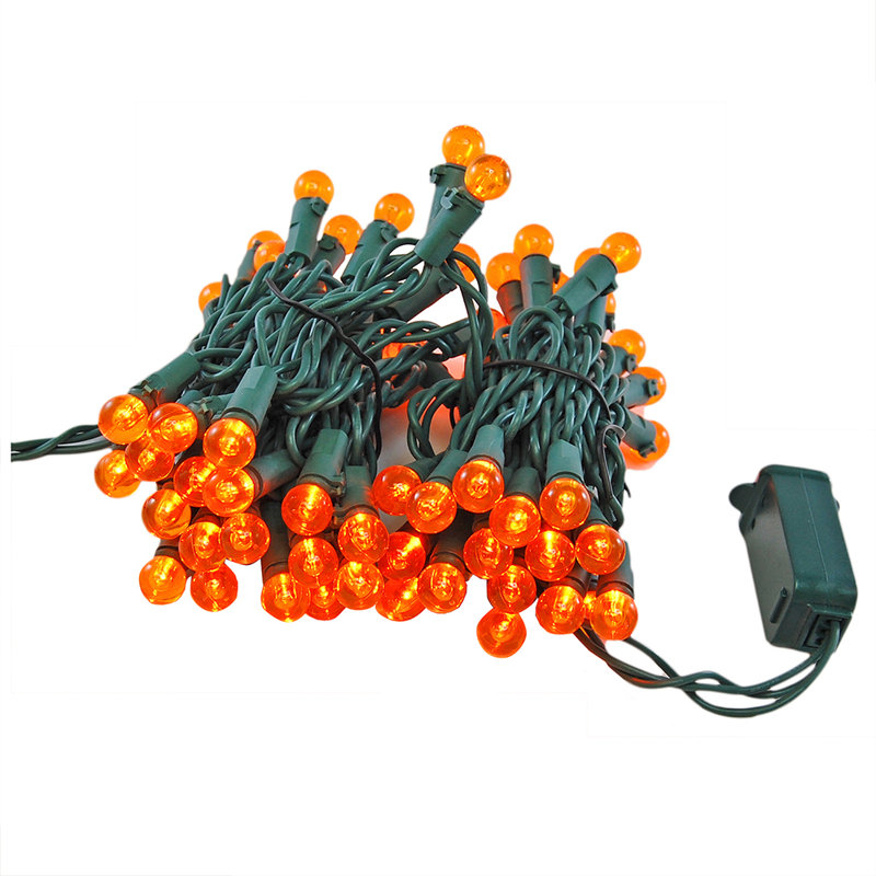 Pham Globe Electric String Lights, Orange