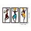 Art mural de femme danseuse africaine, décoration murale tribale bohémienne