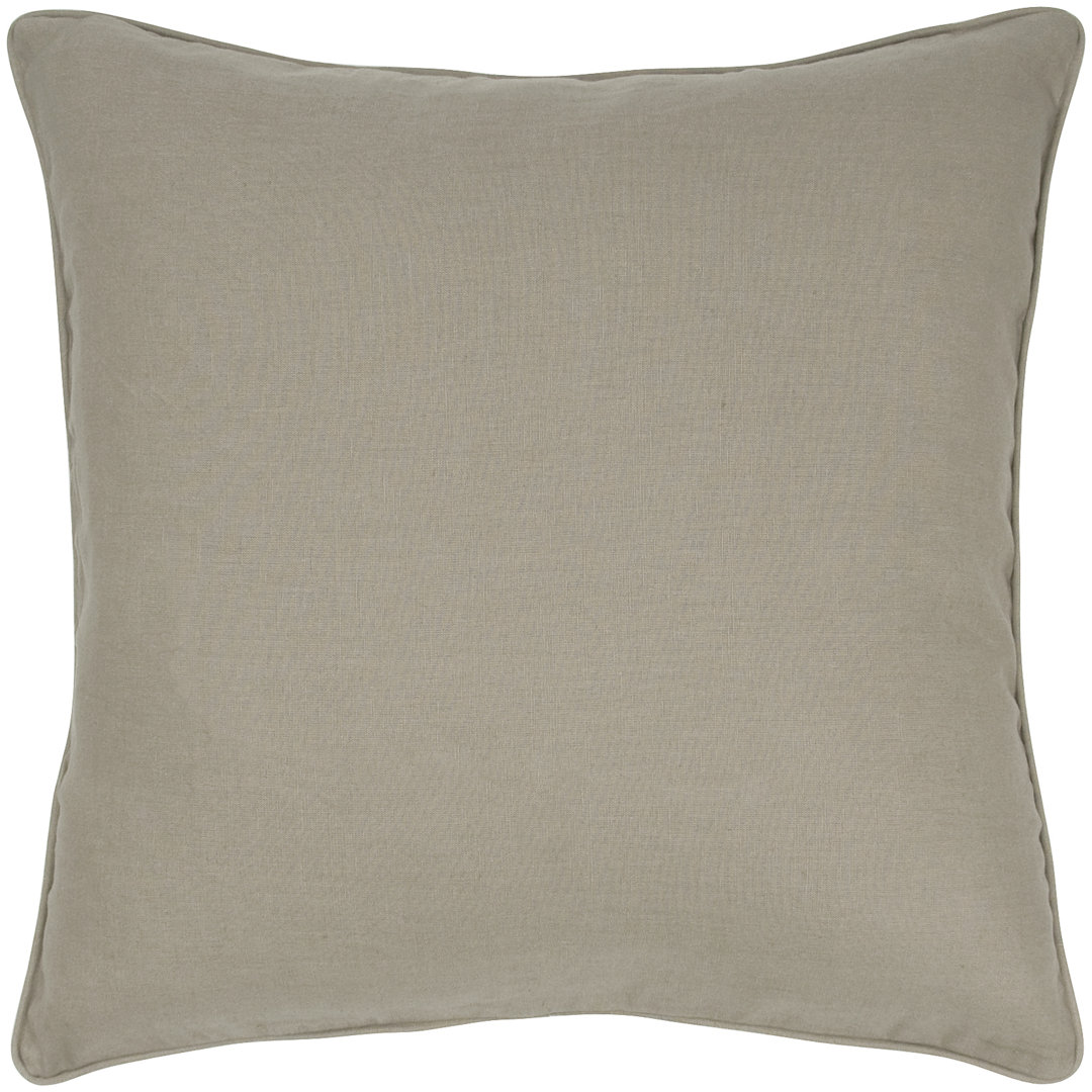 Linen Cotton Feather Down Fill Throw Pillow Cover with Insert Peppermint Home 