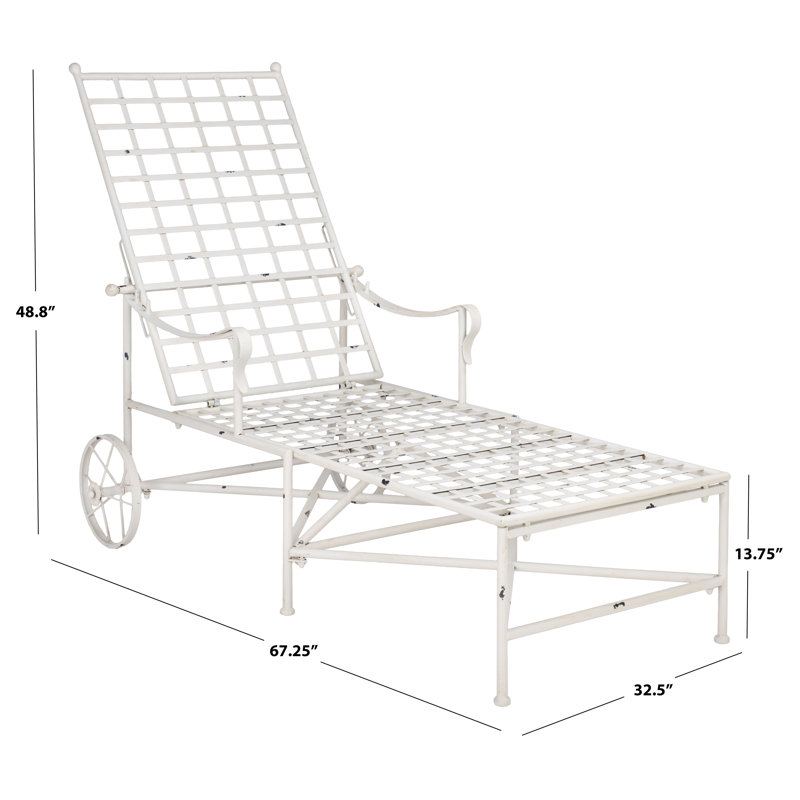 Yamna Chaise Lounge, Antique White