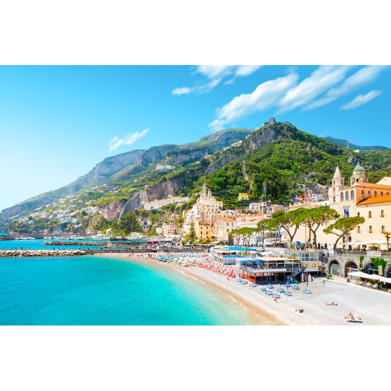 Amalfi Cityscape, Italy - Wrapped Canvas Print, 51cm H x 76cm W x 3.8cm D