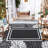 Outdoor Indoor Floral Bordered Area Rug,Outdoor Furniture Botanical Pattern Woven Carpet for Patio/Living Room, Durable & Easy Clean, Versatile Home Decor-91872960-91872974