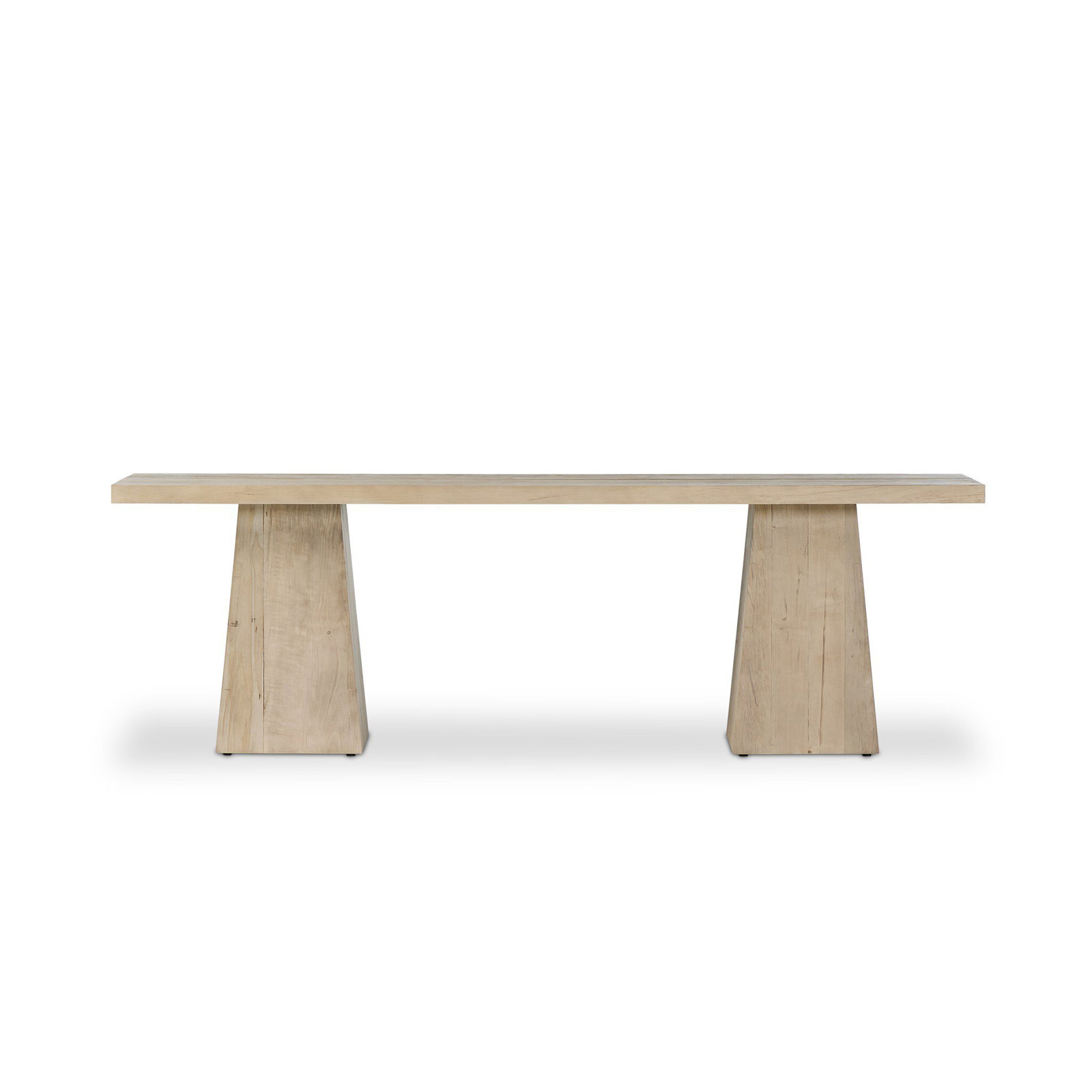 94'' Console Table, Bleached Alder