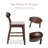 Rozella Solid Wood Counter Height Dining Chairs