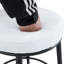 Tabourets de bar classiques ergonomiques en tissu et en métal, parfaits pour les bars chics